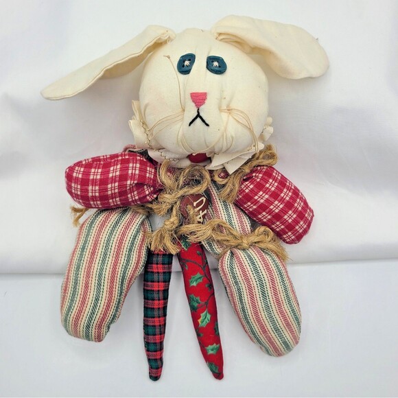 Vintage Christmas Primitive Decorations Handmade Doll Rustic Ornaments Folk Art - Picture 5 of 13